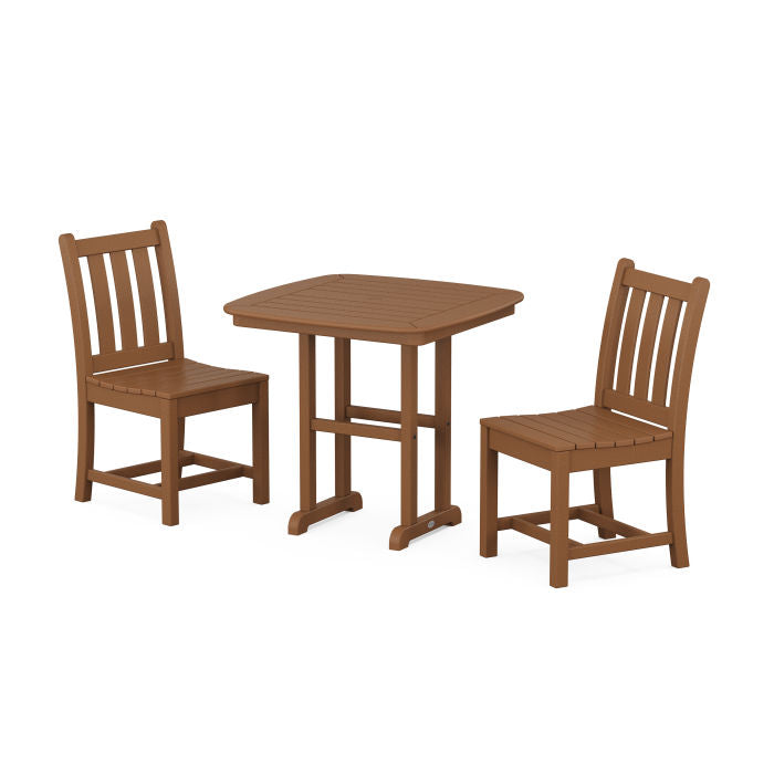 Traditional Garden Side Chair 3-Piece Dining Set