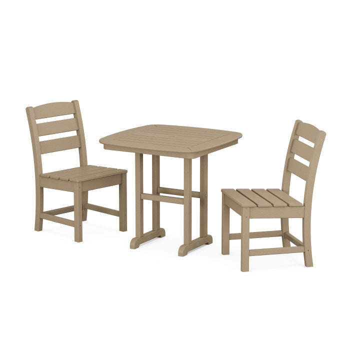 Lakeside Side Chair 3-Piece Dining Set in Vintage Finish