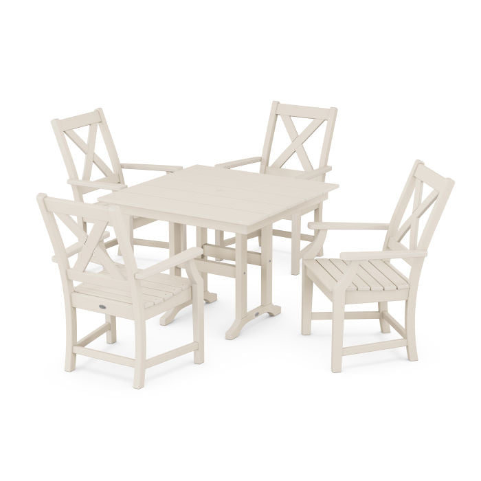 Braxton 5-Piece Farmhouse Dining Set