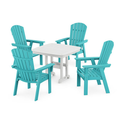 Nautical Curveback Adirondack 5-Piece Dining Set