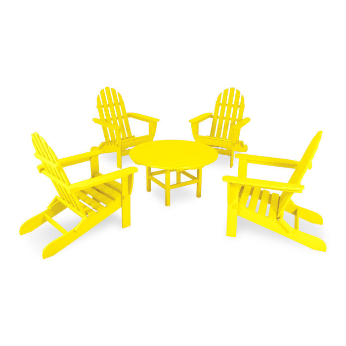 Classic Folding Adirondack 5-Piece Conversation Group