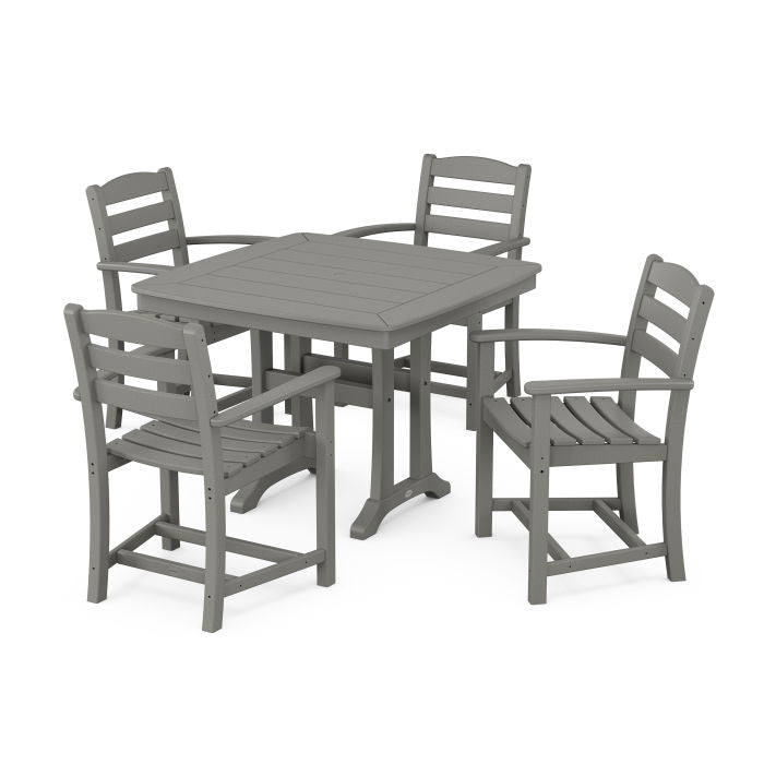 La Casa Café 5-Piece Dining Set with Trestle Legs