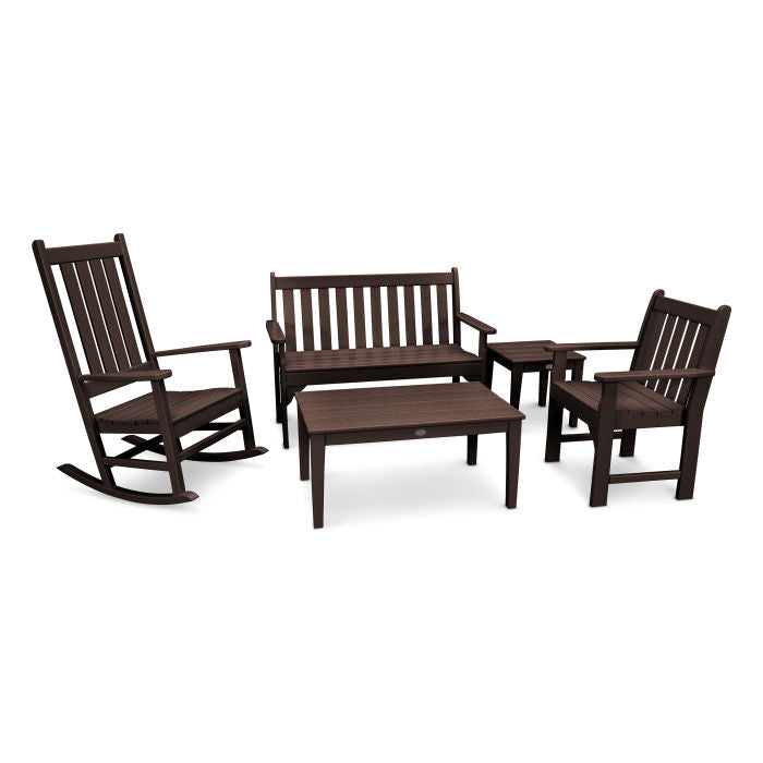 Vineyard 5-Piece Bench & Rocking Chair Set