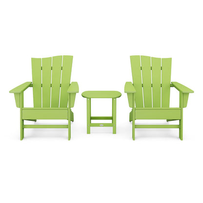 Wave 3-Piece Adirondack Chair Set