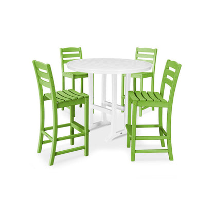 La Casa Café 5-Piece Side Chair Bar Dining Set