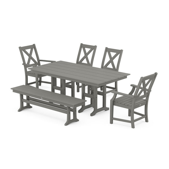 Braxton 6-Piece Farmhouse Dining Set