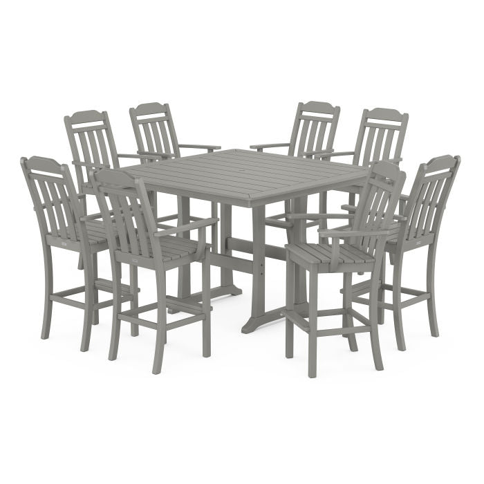 Country Living 9-Piece Bar Set with Trestle Legs