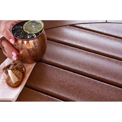 Nautical Trestle 48" Round Counter Table