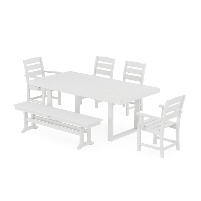 Lakeside 6-Piece Dining Set with Bench