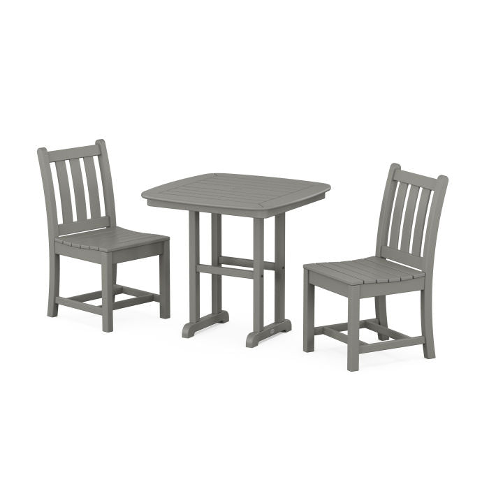 Traditional Garden Side Chair 3-Piece Dining Set