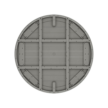 Nautical Trestle 48" Round Counter Table