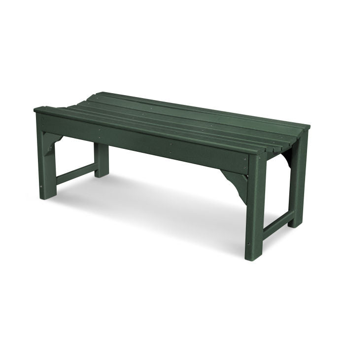 Traditional Garden 48" Backless Bench