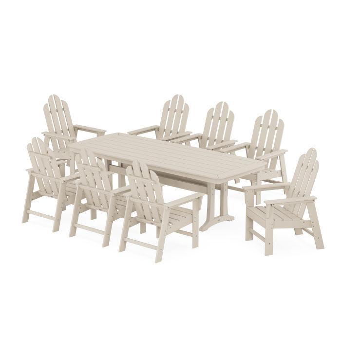 Long Island 9-Piece Dining Set with Trestle Legs