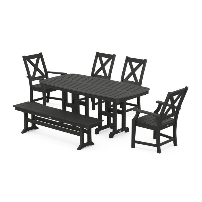 Braxton 6-Piece Dining Set with Bench