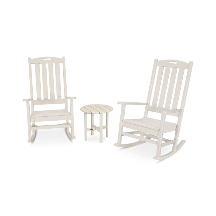 Nautical 3-Piece Porch Rocking Chair Set