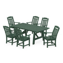 Country Living Arm Chair 7-Piece Rustic Farmhouse Dining Set