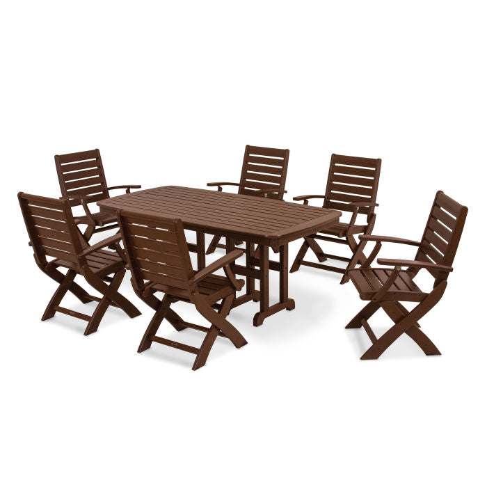 Signature Folding Chair 7-Piece Dining Set