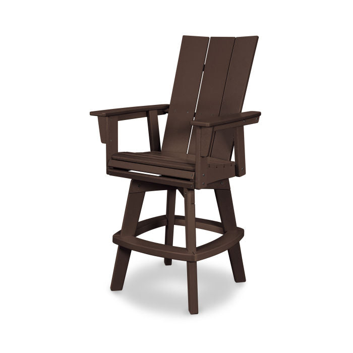 Modern Curveback Adirondack Swivel Bar Chair