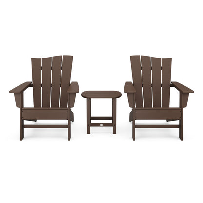 Wave 3-Piece Adirondack Chair Set