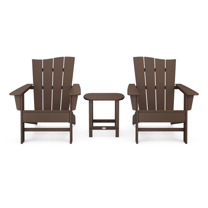 Wave 3-Piece Adirondack Chair Set