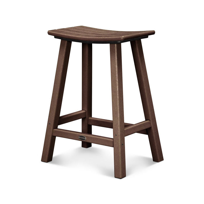 Traditional 24" Saddle Bar Stool