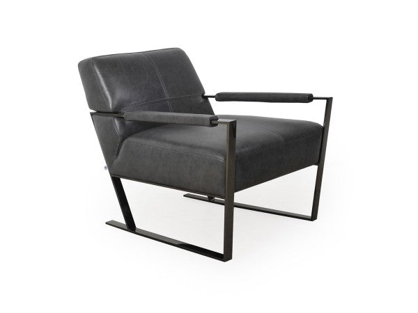 Uno Leather Chair - Black