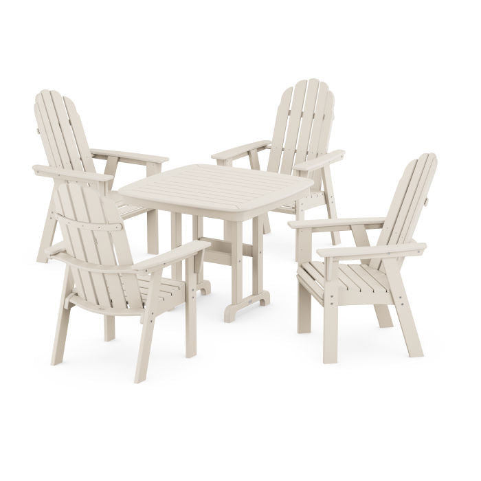 Vineyard Curveback Adirondack 5-Piece Dining Set