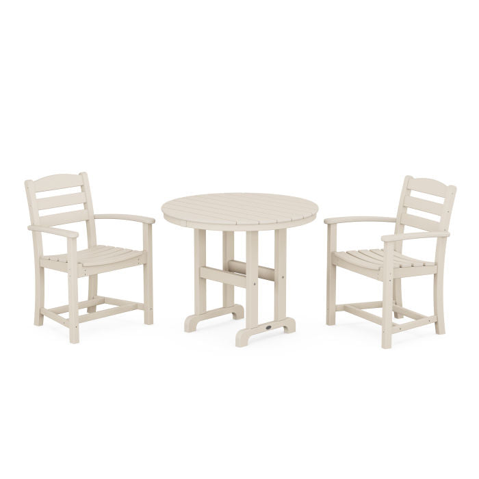 La Casa Café 3-Piece Round Dining Set