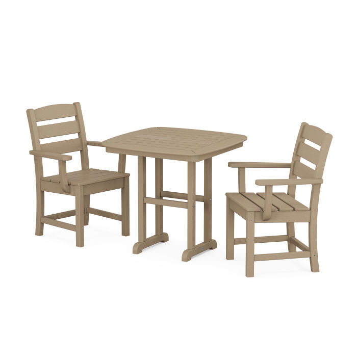 Lakeside 3-Piece Dining Set in Vintage Finish