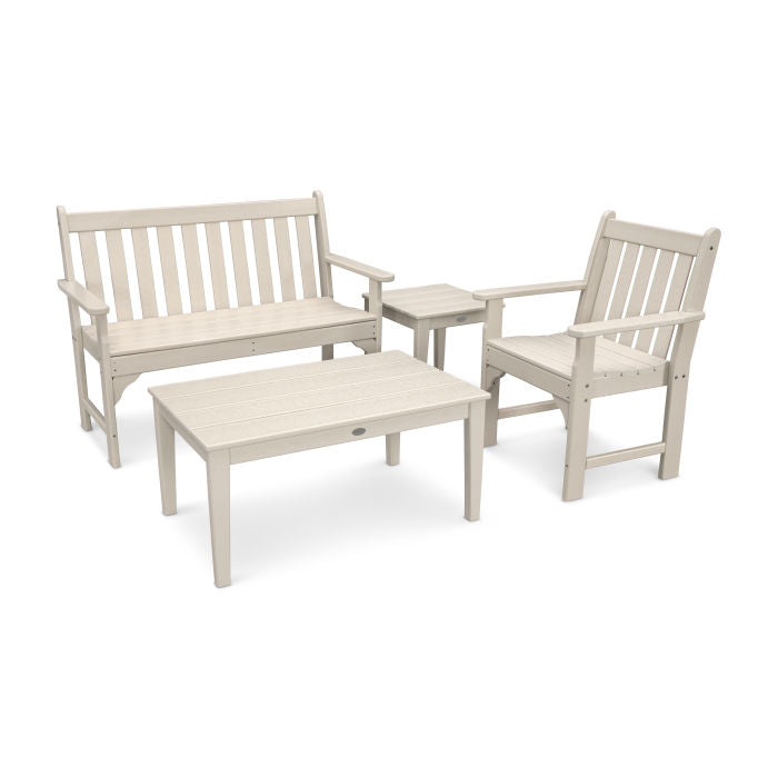 Vineyard 4-Piece Bench Seating Set