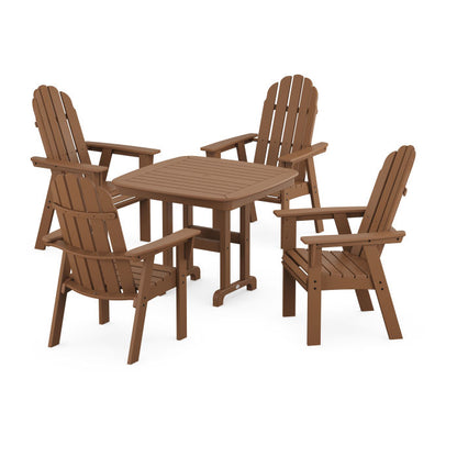 Vineyard Curveback Adirondack 5-Piece Dining Set