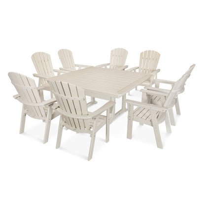 Nautical Adirondack 9-Piece Trestle Dining Set