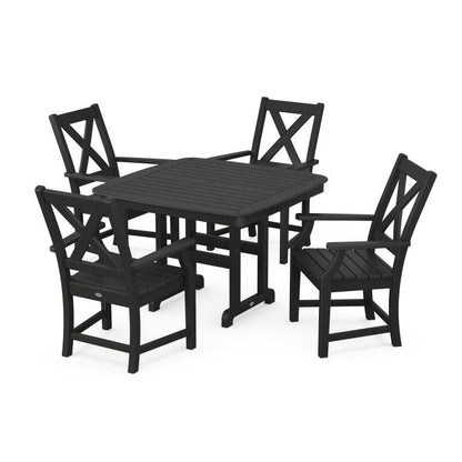 Braxton 5-Piece Dining Set with Trestle Legs