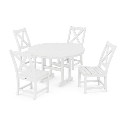 Braxton Side Chair 5-Piece Round Dining Set