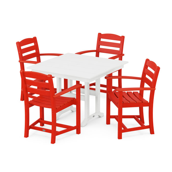 La Casa Café 5-Piece Farmhouse Dining Set