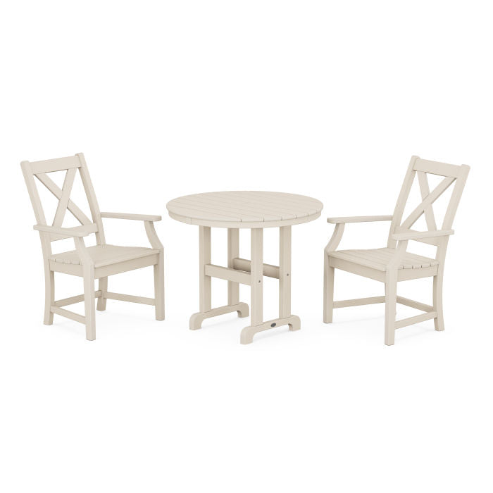 Braxton 3-Piece Round Dining Set