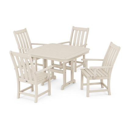 Vineyard 5-Piece Dining Set with Trestle Legs