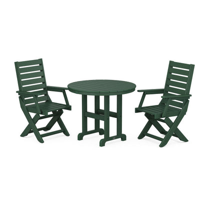 Captain 3-Piece Round Dining Set