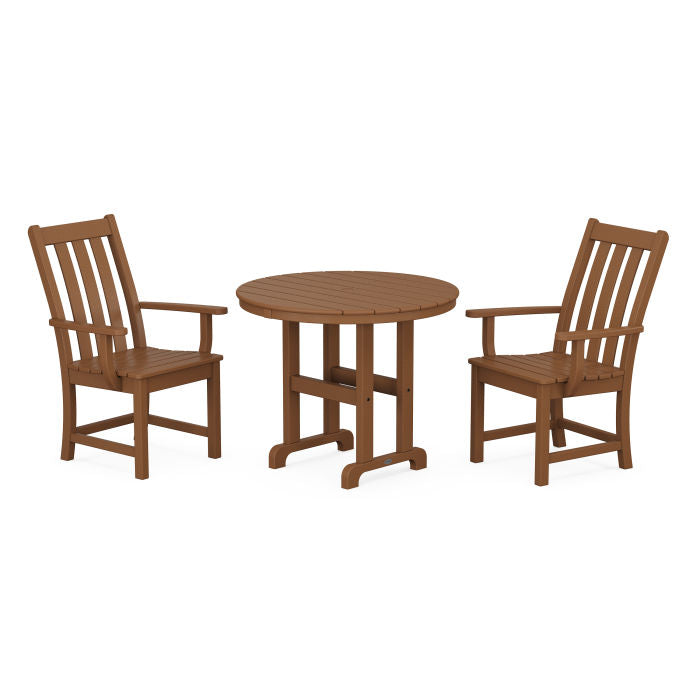 Vineyard 3-Piece Round Dining Set