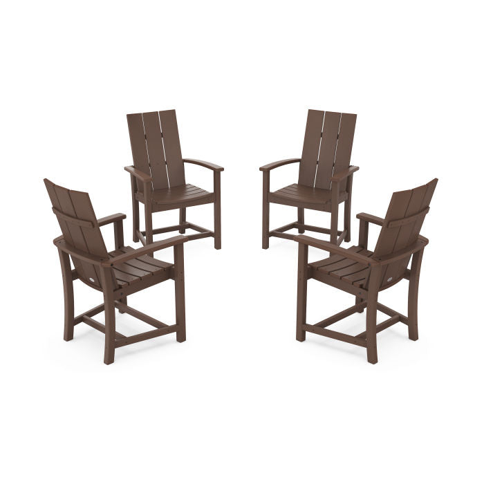 Modern 4-Piece Upright Adirondack Conversation Set