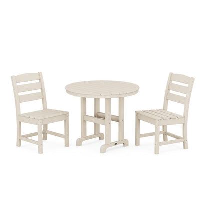 Lakeside 3-Piece Round Dining Set