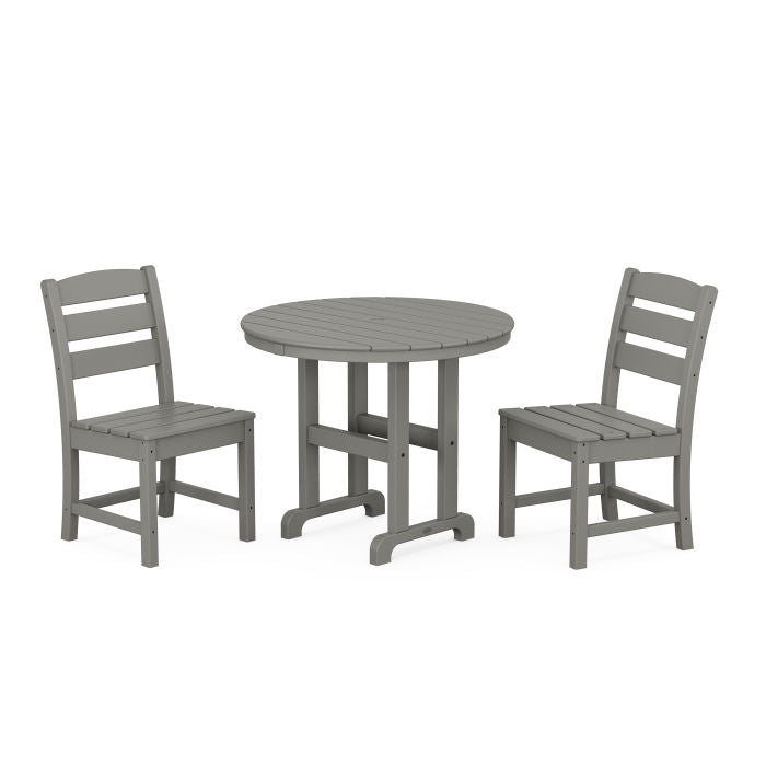 Lakeside 3-Piece Round Dining Set