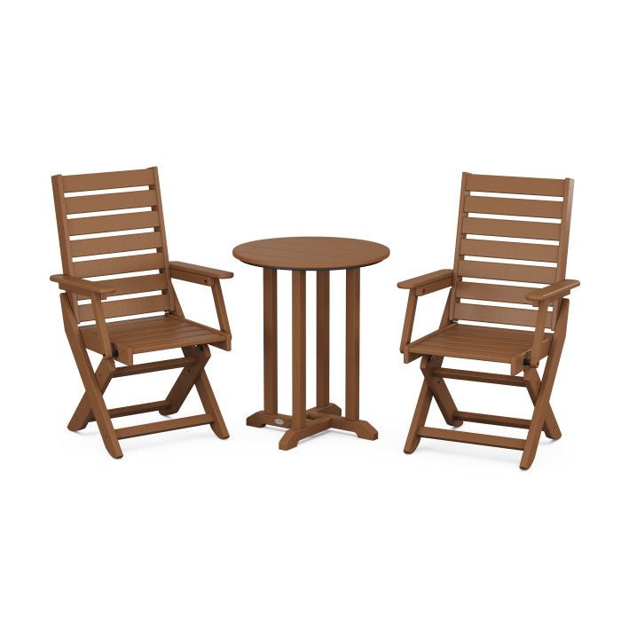 Captain 3-Piece Round Dining Set