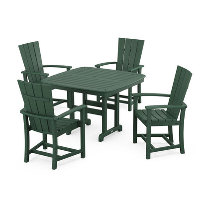 Quattro 5-Piece Dining Set with Trestle Legs