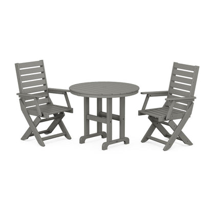 Captain 3-Piece Round Dining Set