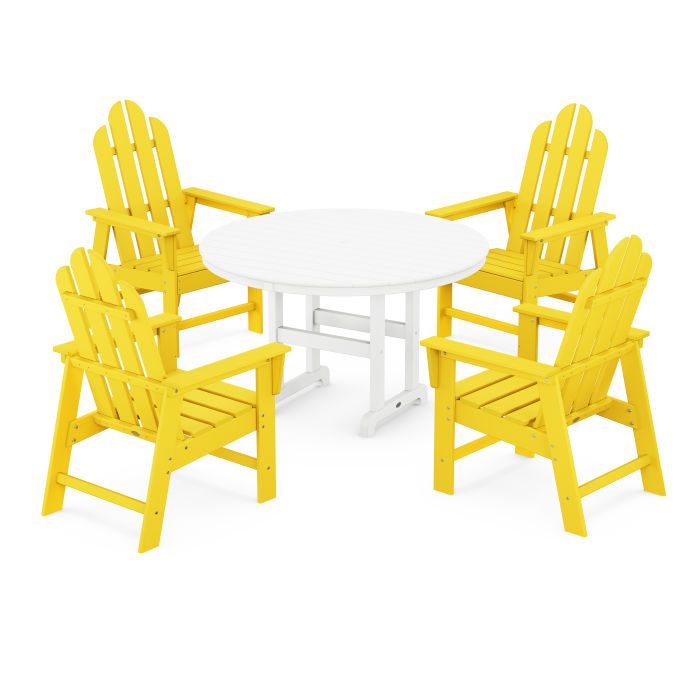 Long Island 5-Piece Round Farmhouse Dining Set