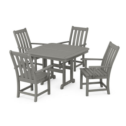Vineyard 5-Piece Dining Set with Trestle Legs