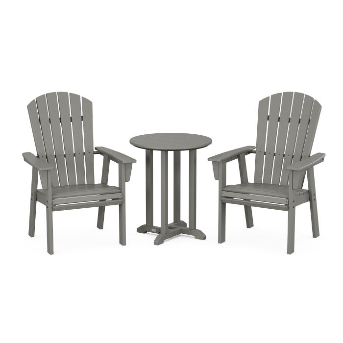 Nautical Adirondack 3-Piece Round Dining Set