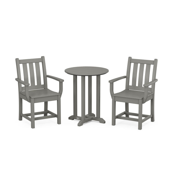 Traditional Garden 3-Piece Round Dining Set