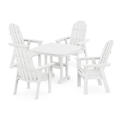 Vineyard Curveback Adirondack 5-Piece Dining Set